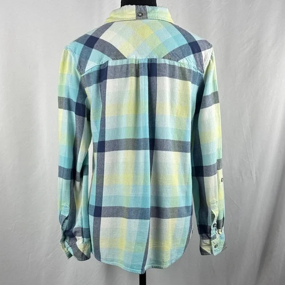 Tribal Long Sleeve Plaid Button-Up Shirt - Picture 3 of 7